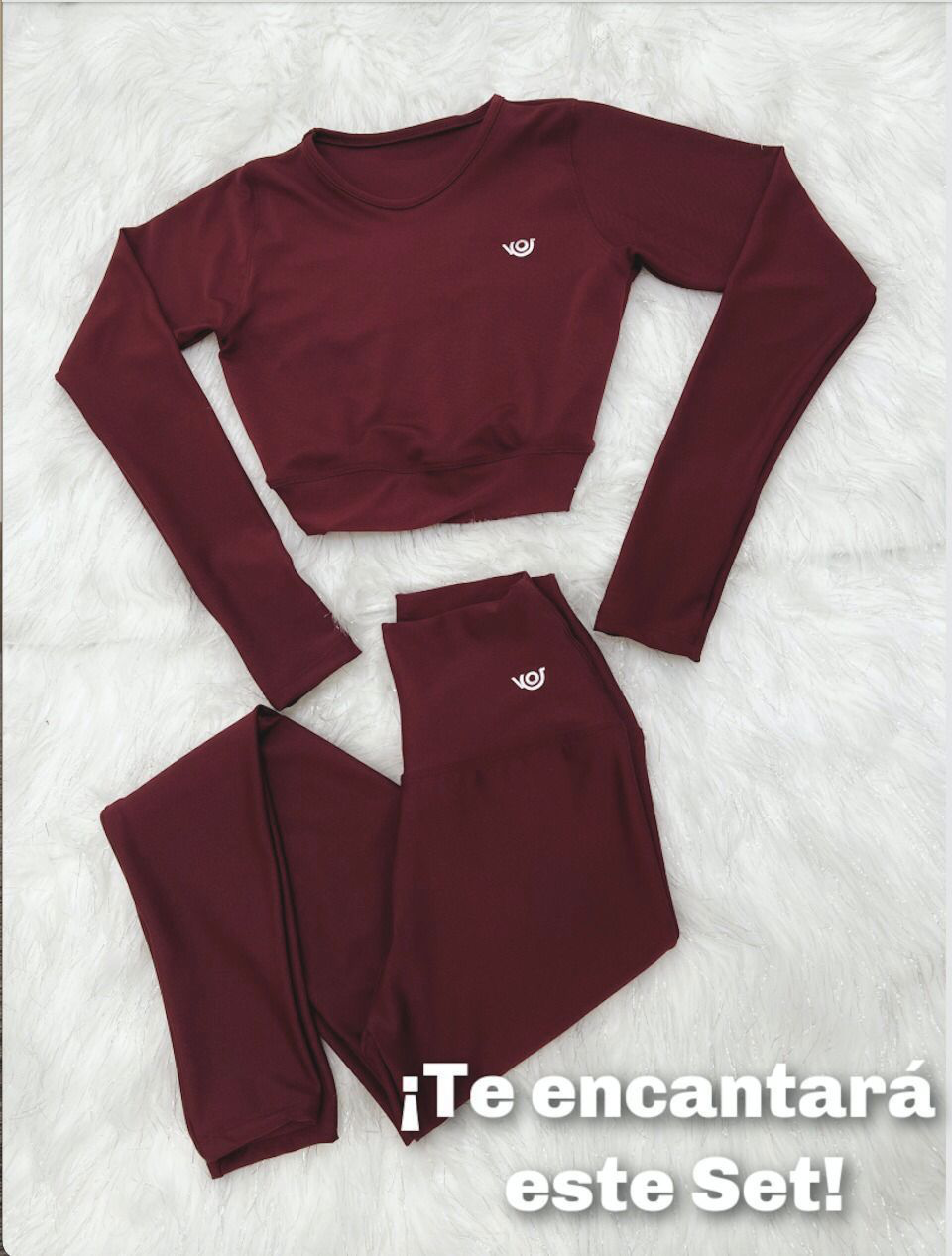 Conjunto Crop Top Manga Larga+Licra
